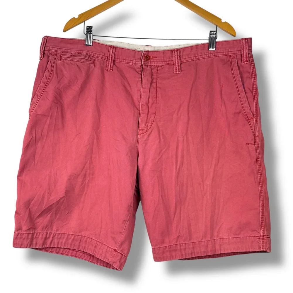 Polo Ralph Lauren Shorts Mens 42 Salmon Pink Pima Cotton Relaxed Fit Summer Prep